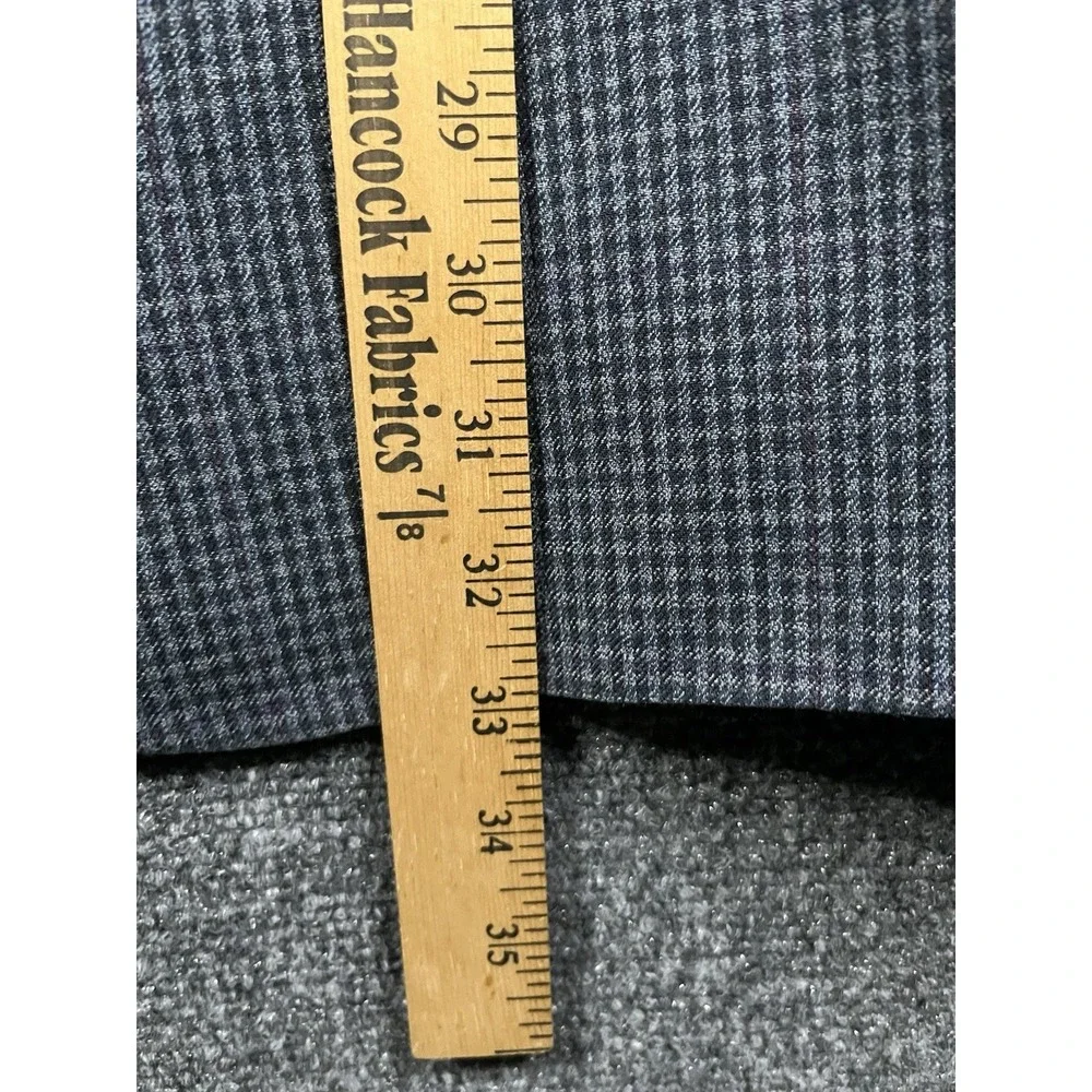 Ralph‎ Lauren Blazer Men 48R Blue Silk Wool Houndstooth Sport Coat Jacket